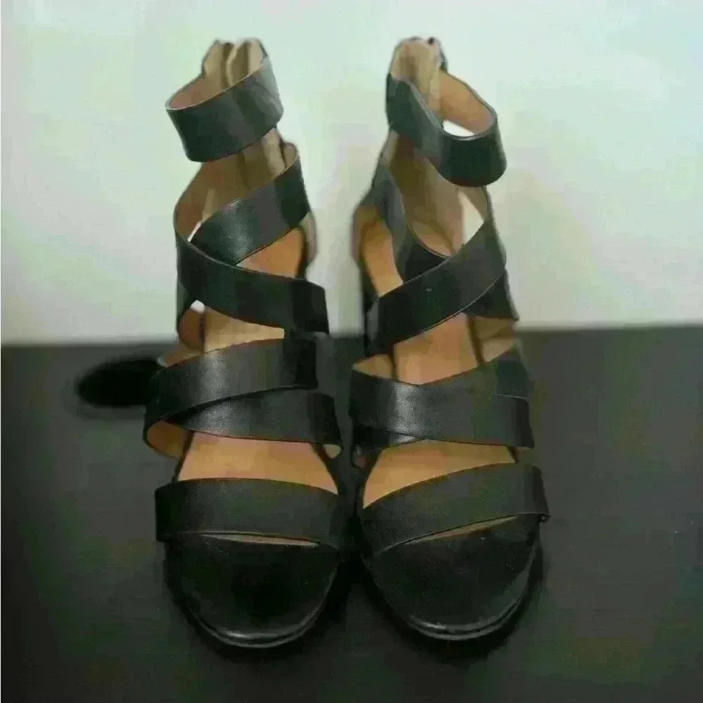 Streetwear Society Woman’s Black Heels Size 6 - Picture 3 of 7